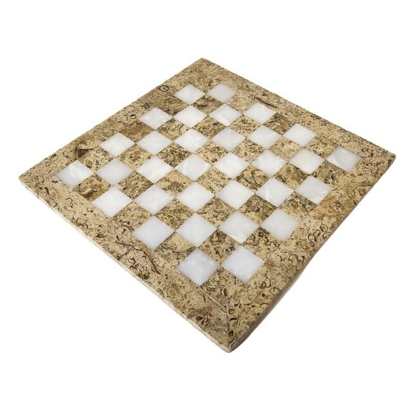 Marble Chess Board Handmade Chess Board with Storage Gift for him Chess Lovers - Picture 5 of 10